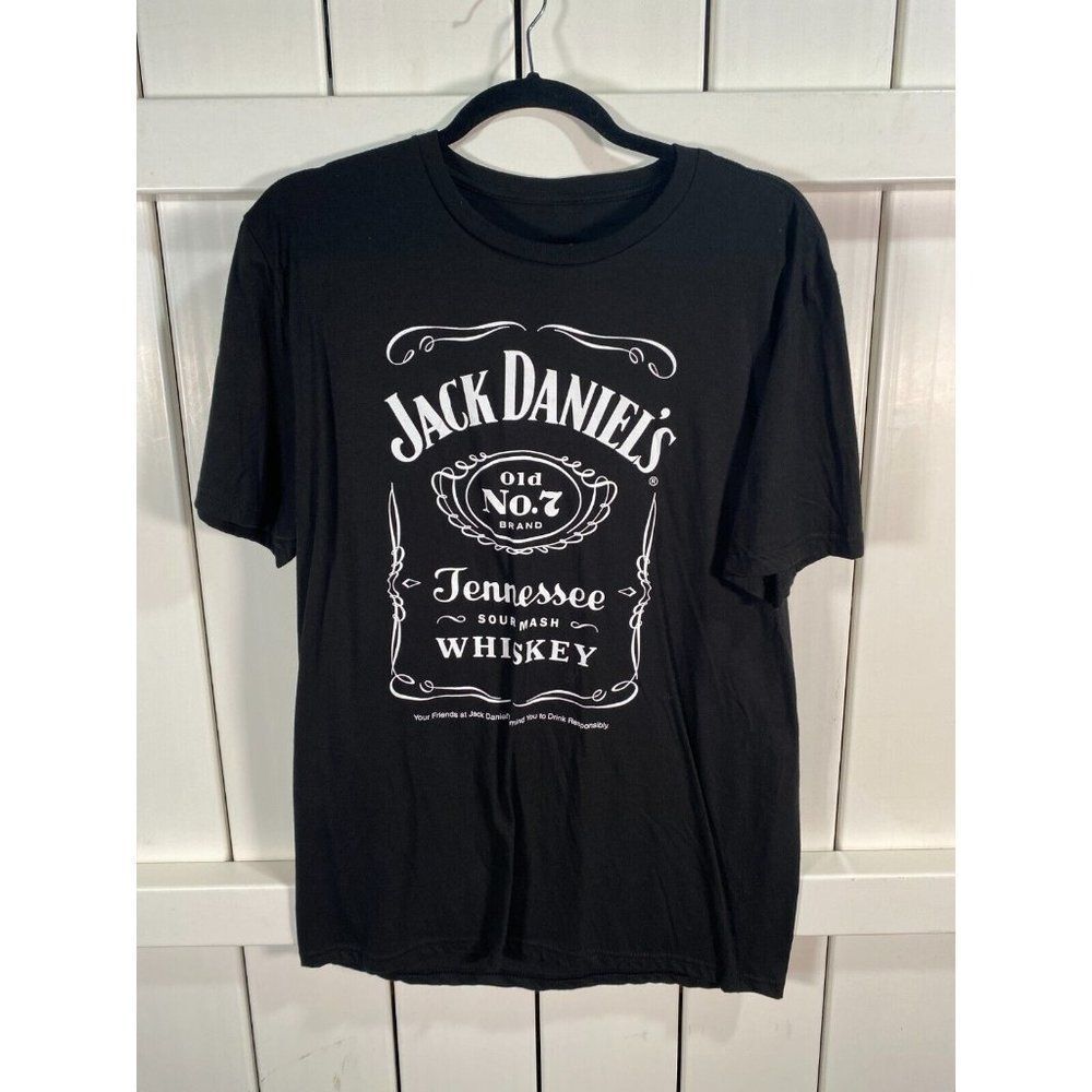 New Jack Daniel's Men's Graphic Tee Shirt Black Large